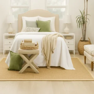 Sisal Rug in Bedroom