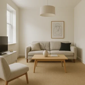 Wall to Wall Carpet in Living Room